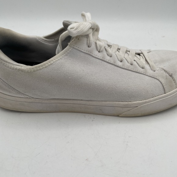 Kizik Womens Irvine Sneakers Size 10‎ Cloud White Canvas Lace Up Casual Shoes - Picture 5 of 11